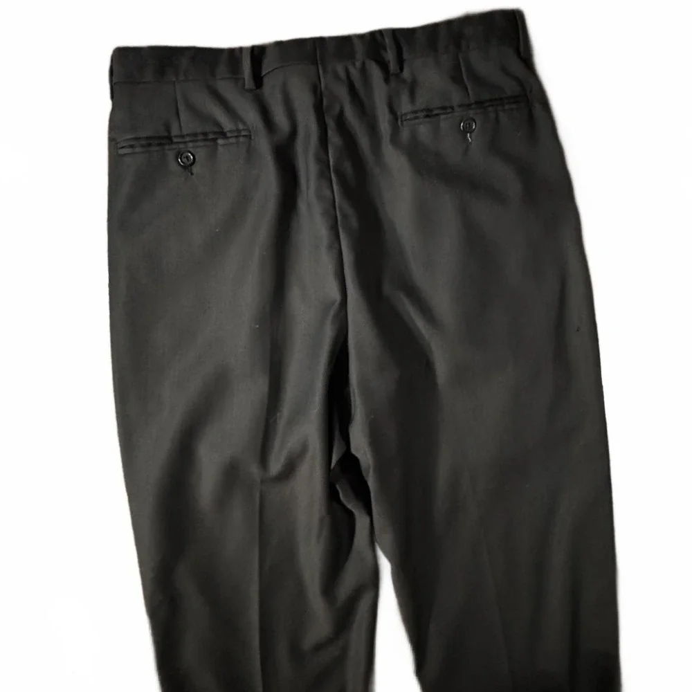 Chiavari Italian Wool Men's Trousers Rayon Lining ~34x31 Pleat Front Cuffs Pants